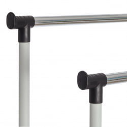 Вешалка JET металл, пластик, 86*44*166 см, черный/светло-серый/хром