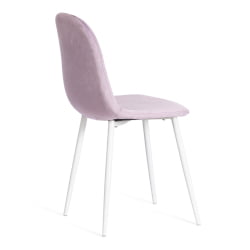 Кухонный стул BREEZE (mod. 4724) вельвет/металл, 44 х 53 х 87 см, Light lavander (светло-лавандовый) HLR26 / белый