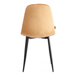 Металлический стул BREEZE (mod. JSC-58) Велюр/металл , 44 х 53 х 86 см, brown (коричневый) HLR12 / черный