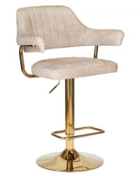 Стул барный DOBRIN CHARLY GOLD (бежевый твид (LEO26)) 2 шт