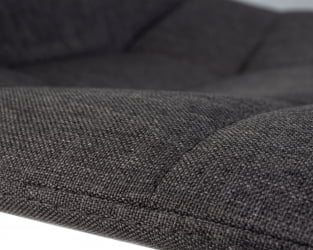 Стул барный DOBRIN TAILOR BLACK Серая ткань 188-55