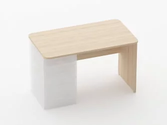 Стол прямой под встроенную тумбу Glassy 1.101.12Л Туя