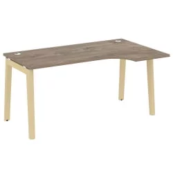 Стол эргономичный левый ONIX WOOD OW.SA-1(R) Тиквуд Темный/Светлый