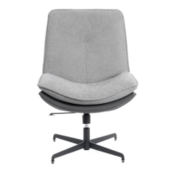 Кресло Cosmo велюр/букле/экокожа, VT shape silver/графит