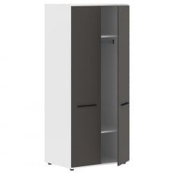 Гардероб EDIS ECWS 85 Мокко Черный Белый