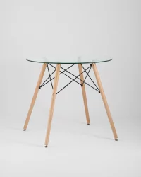Маленький обеденный стол EAMES DSW Стеклянный