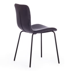 Стул GILLIAN (mod. 0137017-NI) металл/вельвет, 45х52,5х78 см, темно-серый S108 (666 SILVER GREY)/черный
