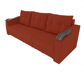 Диван прямой Рио Трансформер (Berhouse) Цвет фасада: Оранж Велюто 27; Тип: Левый/правый; Материал фасада: Металл/Велюр