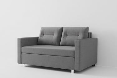 Диван трансформер Лоджия (Berhouse) Цвет фасада: Грей; Тип: Прямой; Материал фасада: Рогожка