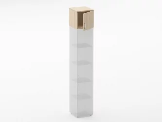 Антресоль узкая Glassy 6.04.13Пр Бук светлый