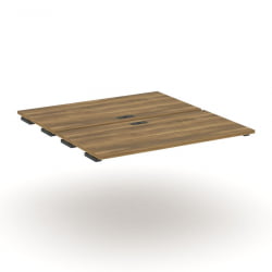 Двойной стол-приставка к двум опорным тумбам/шкафам CОНCЕПТ CН.ДСПР-005 Сандал Янтарный Антрацит / CONCEPT CN.DSPR-005