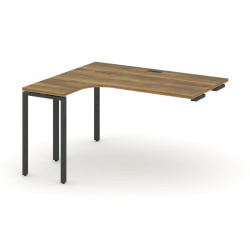 Стол-приставка к опорной тумбе/шкафу (левый) CONCEPT CN.OSAPR-006(L) Сандал Янтарный Черный