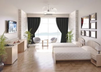 Тумба с полкой и бортиком (левая) LIGHT С-Т-60 Л Акация Лорка