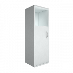 Шкаф средний узкий левый Рива А.СУ-2.1 Л Белый / Riva