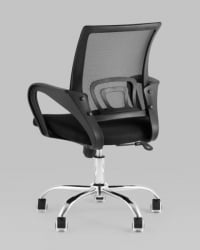 Кресло офисное TopChairs Simple New черный спинка сетка