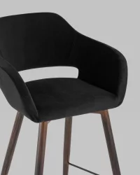 Стул барный Саймон Б велюр Черный