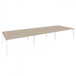 Рабочая станция на П-образном м/к ONIX O.MP-D.RS-6.4.8 Дуб Аттик/Белый
