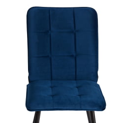 Металлический стул Бари ЛТ, велюр, Блуе (синий), 41х55х89 см / Bari LT, Blue
