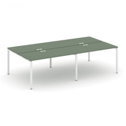 Рабочая станция двухсторонняя на 4 места CONCEPT CN.DRS-008 Кобо Белый