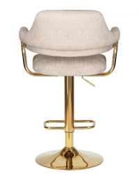 Стул барный DOBRIN CHARLY GOLD (бежевый твид (LEO26)) 2 шт