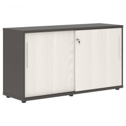 Шкаф с дверьми-купе EDIS ELC 1343 Ясень Траун Белый Мокко