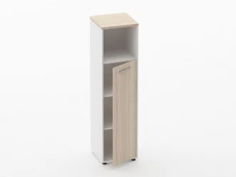 Шкаф 3 узкий закрытый с нишей Deka 10.16.13Пр Туя/Белый