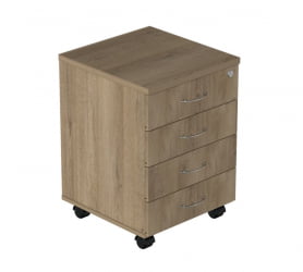 Тумба подкатная с замком Р.Т-4 ЗЦ Крафт золотой