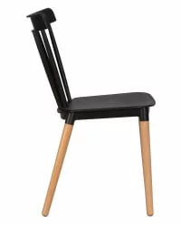 Стул обеденный DOBRIN THEO ножки светлый бук черный B-03