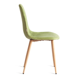Кухонный стул BREEZE (mod. JSC-58) Велюр/металл , 44 х 53 х 86 см, Green (зеленый) HLR54 / натуральный