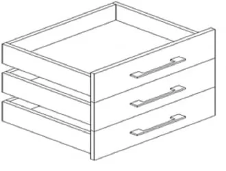 Блок ящиков тумбы стационарной YALTA LT-YK Акация Лорка