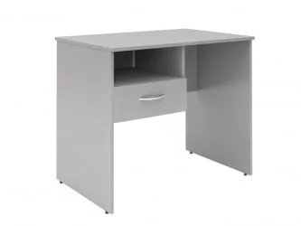 Стол письменный (S-900) L с левой подвесной тумбой Белый