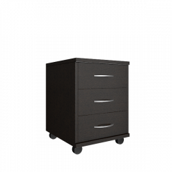 Тумба подкатная (3 ящика, с замком) Рива А.ТМ-3 Венге Цаво / Riva