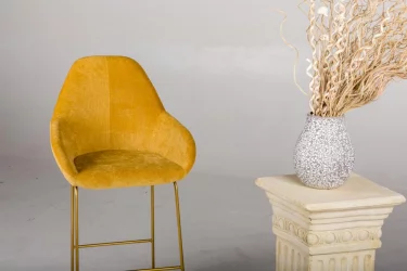 Стул барный Kent (Б) Грей/Линк Золото