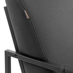 Кресло Charli LUX/Чарли Люкс экокожа , Sharp Черный, 70х80х82 см