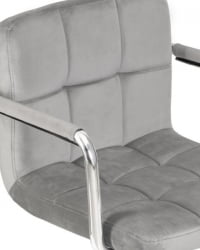 Офисное кресло для персонала DOBRIN TERRY (серый велюр (MJ9-75)) 2 шт