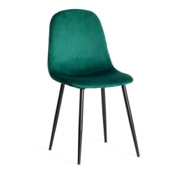 Кухонный стул BREEZE (mod. 4724) вельвет/металл, 44 х 53 х 87 см, Light dark green (изумрудный) HLR56 / черный