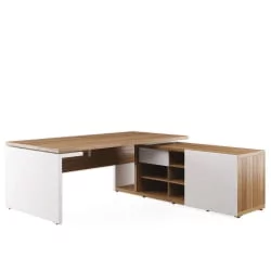 Стол рабочий на опорной креденции правый ZIO28510731 Орех