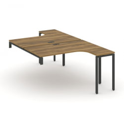 Рабочая станция-надставка на опорные тумбы CОНCЕПТ CН.ДСАН-003 Сандал Янтарный Антрацит / CONCEPT CN.DSAN-003