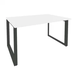 Стол переговорный (1 столешница) ОНИКС О.МО-ПРГ-1.3 Белый Бриллиант/Антрацит / ONIX O.MO-PRG-1.3