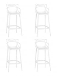 Стул барный DOBRIN MASTERS BAR (белый (W-02)) 4 шт