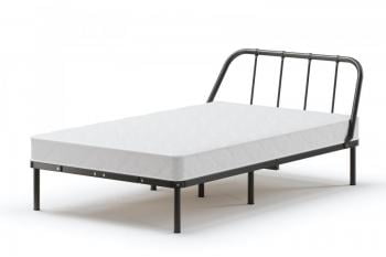 Одноярусная детская кровать Мира с ортопедическими латами Материал фасада: Металл; Спальное место: 1400х2000 мм; Цвет: Серый