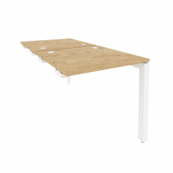 Стол-приставка двойной на П-образном м/к к опорным элем. ONIX O.MP-D.SPR-0.8 Тиквуд Светлый/Белый