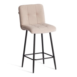 Полубарный стул Medeo/Медео велюр, бежевый, 7, 42х56х102 см