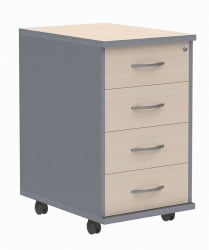 Тумба для офиса IMAGO ТМ-4.А Клен Металлик