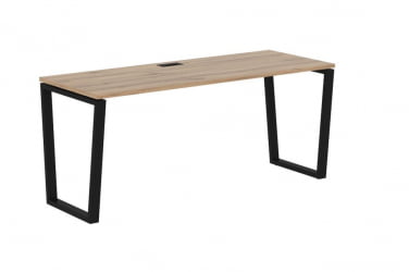 Стол письменный ЕДИС ЕВСТ 1767 Дуб Денвер светлый Черный / EDIS EVST