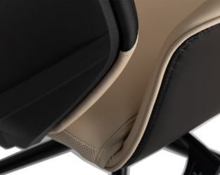 Офисное кресло для руководителей DOBRIN MAXWELL (кремово-черный)