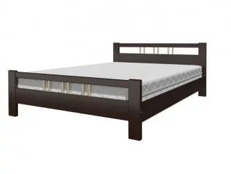 Кровать из массива Вероника 3 200х120 Орех темный