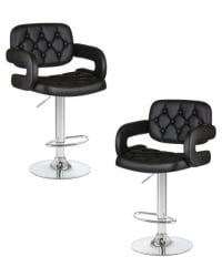 Стул барный DOBRIN TIESTO (черный) 2 шт