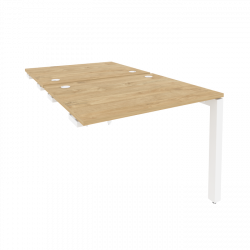 Стол-приставка двойной на П-образном м/к к опорным элем. ONIX O.MP-D.SPR-1.8 Тиквуд Светлый/Белый