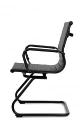 Кресло Хуго РCХ 6002-3СЕБ Черный/Металл Черный / Hugo RCH 6002-3SEB